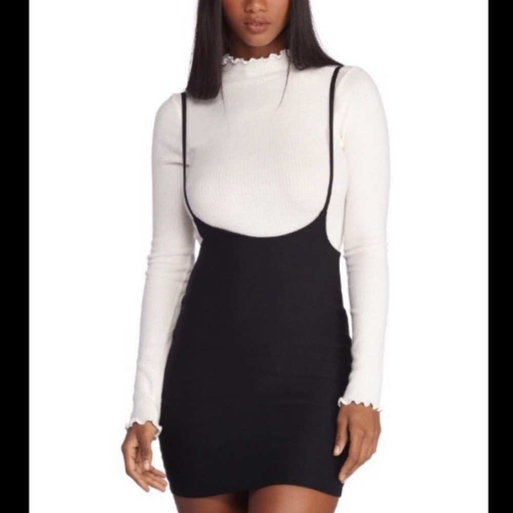 Windsor Intellectual Suspender Mini Skirt Black S